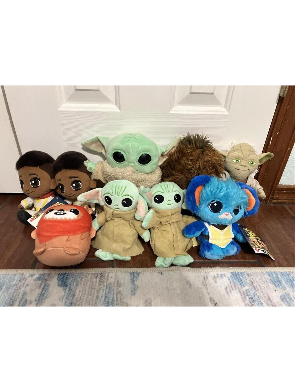 Lot Of 9 Stars Wars Plush New With Tags And Used